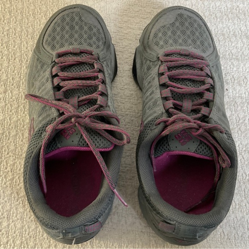 Columbia Conspiracy III OutDry Waterproof Trail Shoes Grey Purple Womens 7.5 - Picture 9 of 12